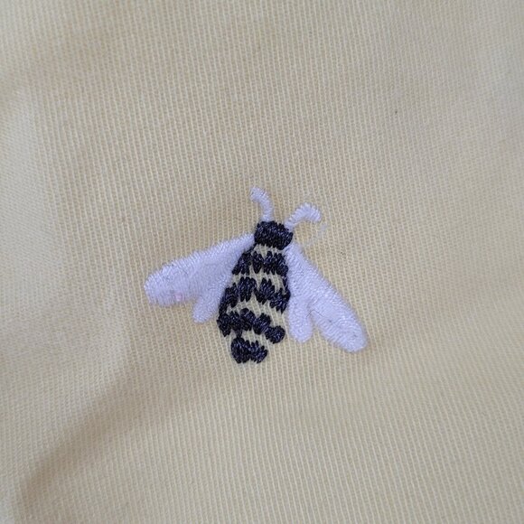 Talbots Yellow Embroidered Bees Curvy High Rise Cropped Pants 18W (37x25) - Picture 15 of 15